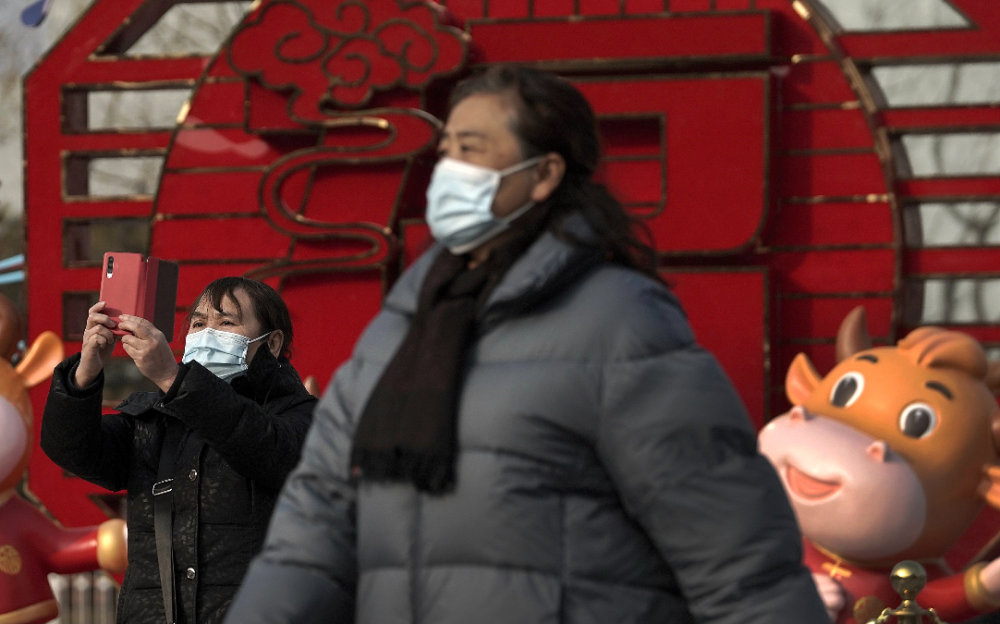 中國自去年3月以來，今年1月新冠病毒感染病例最多