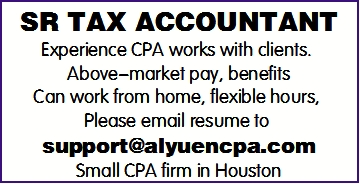 SR TAX ACCOUNTANT