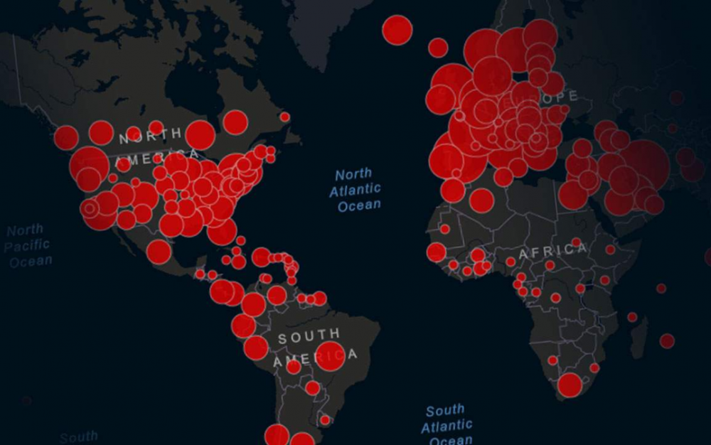 疫情互动式地图：带你看当今新冠病毒的传播